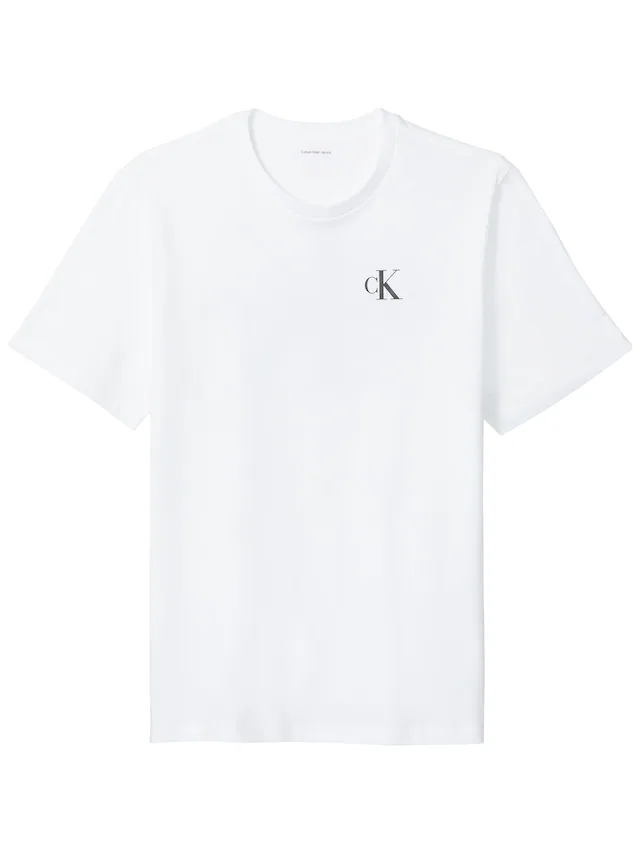 Calvin Klein Jeans T-Shirt Rundhalsausschnitt, Regular Fit, großer Rückendruck