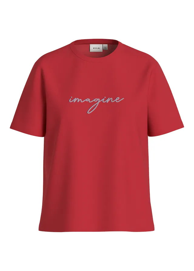 Vila Kurzarmshirt »VISYBIL IMAGINE O-NECK S/S TOP/PB/LC«