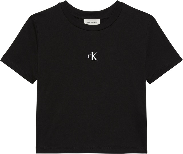 Calvin Klein Jeans T-Shirt »LOGO CROPPED TEE« Boxy fit mit Rundhalsausschnitt, mit Logoschriftzug