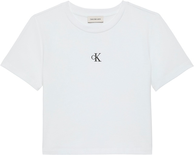 Calvin Klein Jeans T-Shirt »LOGO CROPPED TEE« Boxy fit mit Rundhalsausschnitt, mit Logoschriftzug