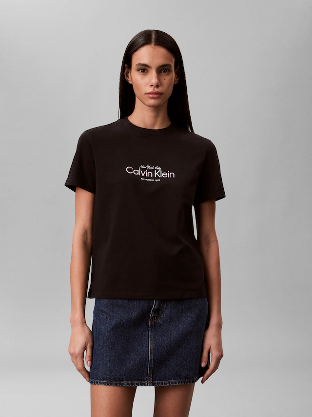 Calvin Klein Jeans T-Shirt Regular fit, mit Logoschriftzug
