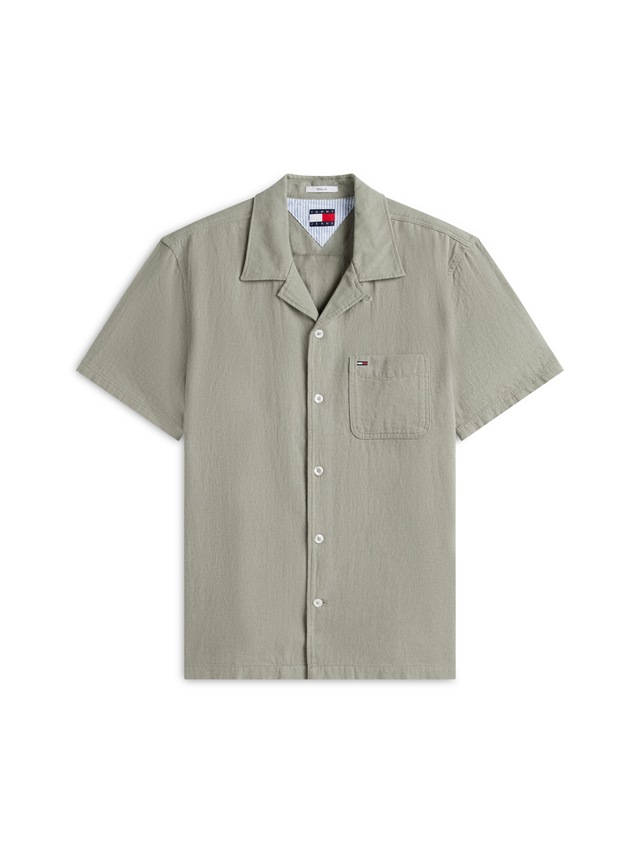 Tommy Jeans Leinenhemd »TJM REGULAR LINEN BLEND CAMP« mit Reverskragen