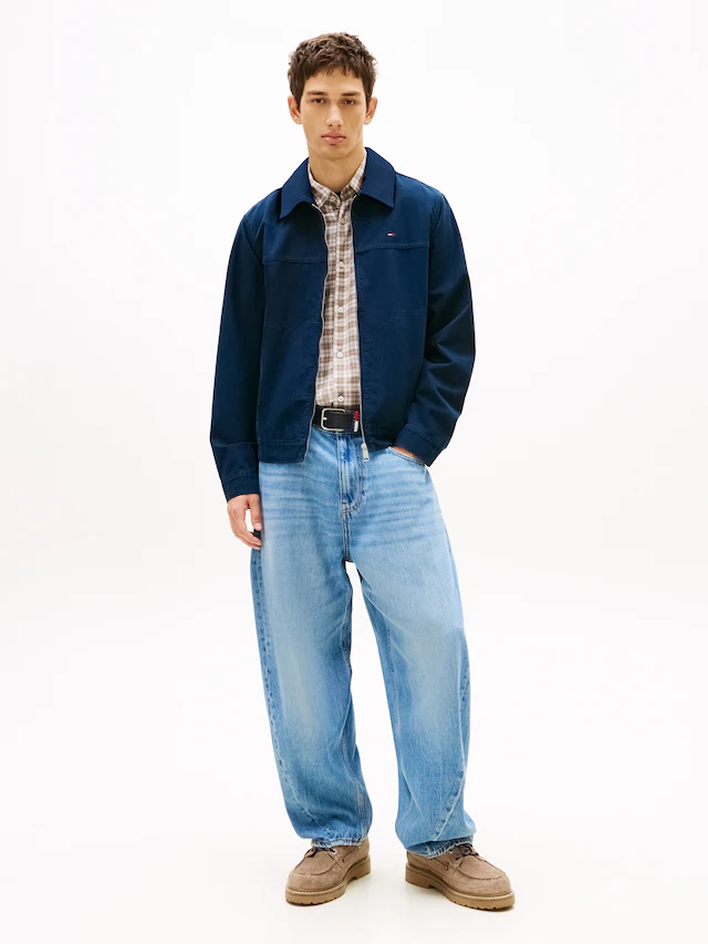Tommy Jeans Blouson »TJM REGULAR COTTON RANCH« ohne Kapuze Regular fit mit Umlegekragen