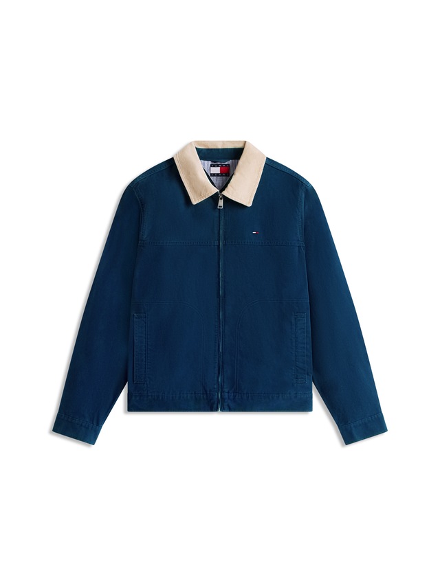 Tommy Jeans Blouson »TJM REGULAR COTTON RANCH« ohne Kapuze Regular fit mit Umlegekragen