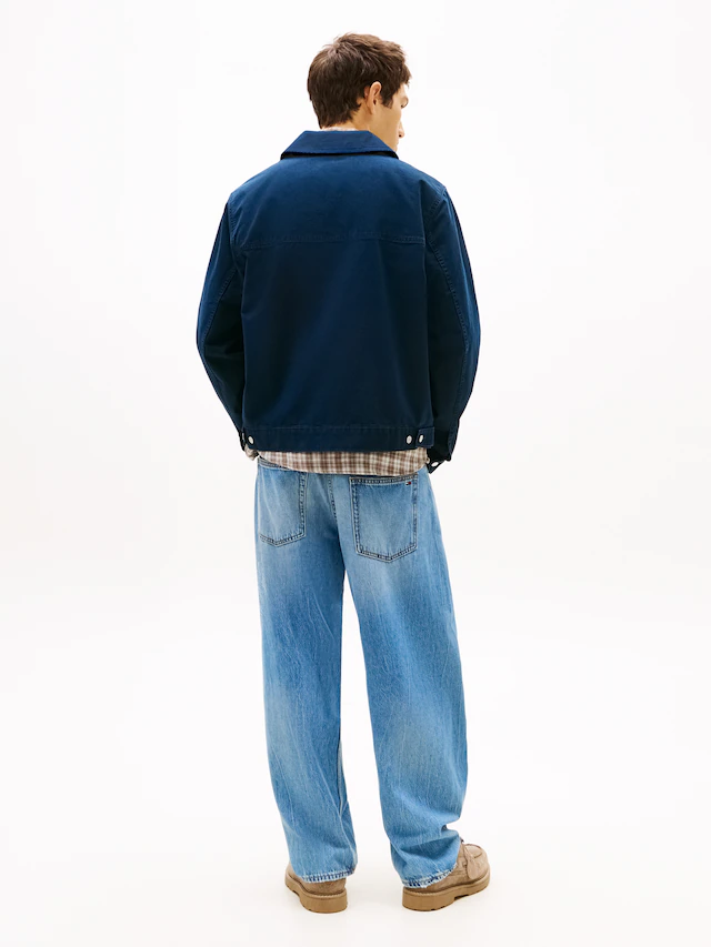 Tommy Jeans Blouson »TJM REGULAR COTTON RANCH« ohne Kapuze Regular fit mit Umlegekragen