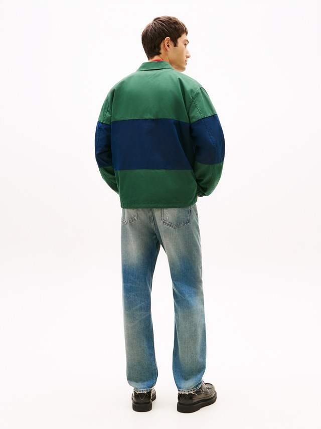 Tommy Jeans Hemdjacke »TJM COLORBLOCK« ohne Kapuze Regular fit mit Hemdkragen