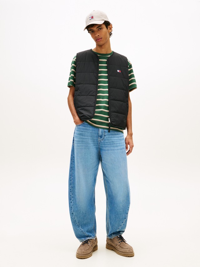 Tommy Jeans Steppweste »TJM HERITAGE FLAG QUILTED« Underliner Regular fit mit Rundhalsausschnitt