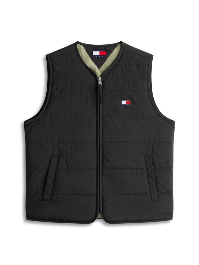 Tommy Jeans Steppweste »TJM HERITAGE FLAG QUILTED« Underliner Regular fit mit Rundhalsausschnitt