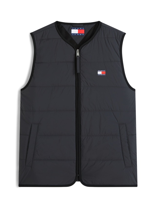 Tommy Jeans Steppweste »TJM HERITAGE FLAG QUILTED« Underliner Regular fit mit Rundhalsausschnitt