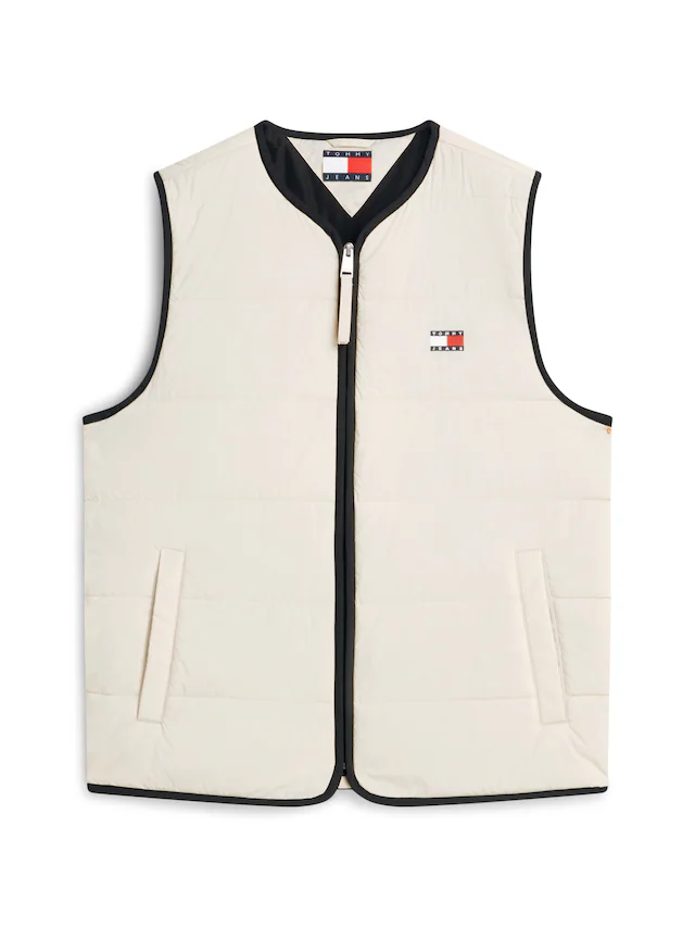Tommy Jeans Steppweste »TJM HERITAGE FLAG QUILTED« Underliner Regular fit mit Rundhalsausschnitt