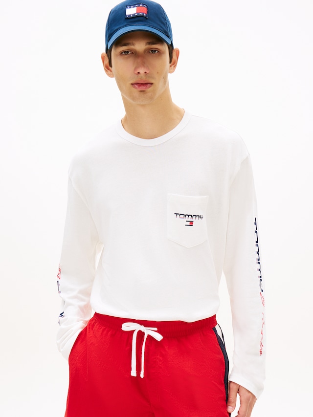 Tommy Jeans Langarmshirt RELAXED FIT mit Print