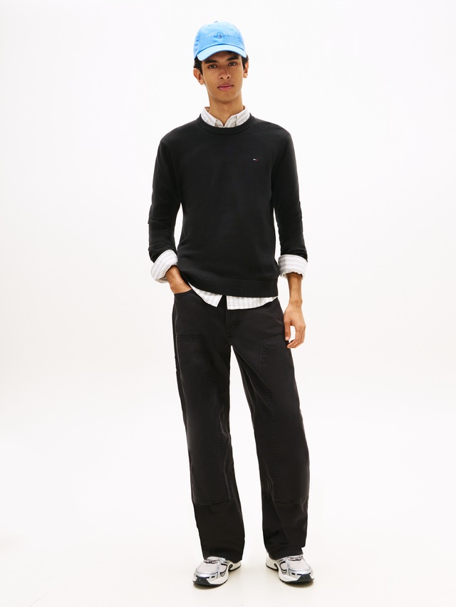 Tommy Jeans Strickpullover »TJM SLIM FIT LIGHT SWEATER« Slim fit mit Rundhalsausschnitt