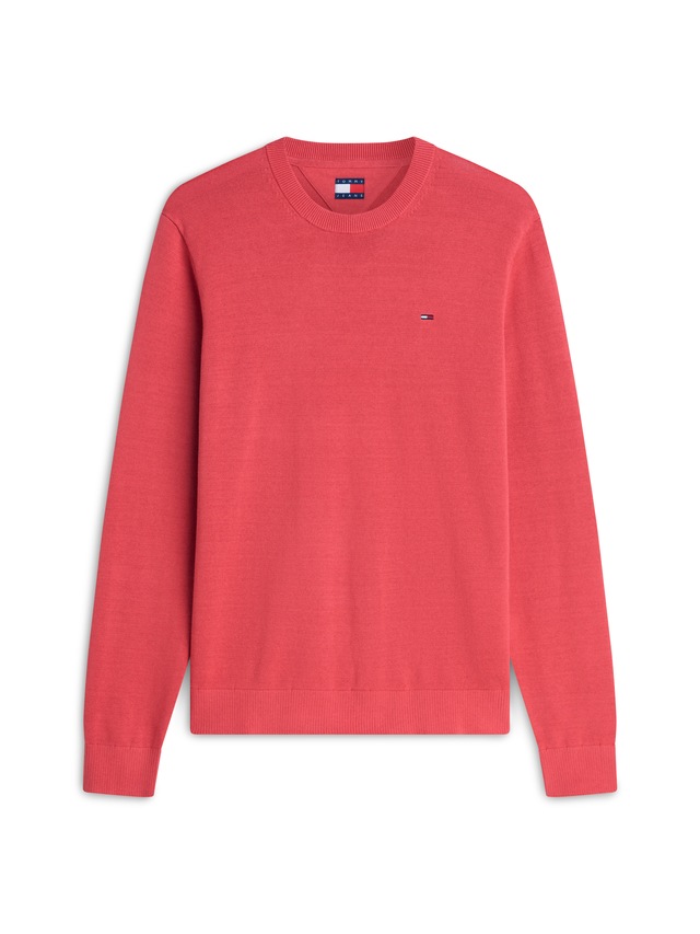Tommy Jeans Strickpullover »TJM SLIM FIT LIGHT SWEATER« Slim fit mit Rundhalsausschnitt