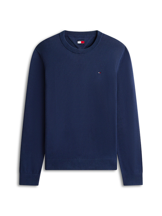 Tommy Jeans Strickpullover »TJM SLIM FIT LIGHT SWEATER« Slim fit mit Rundhalsausschnitt
