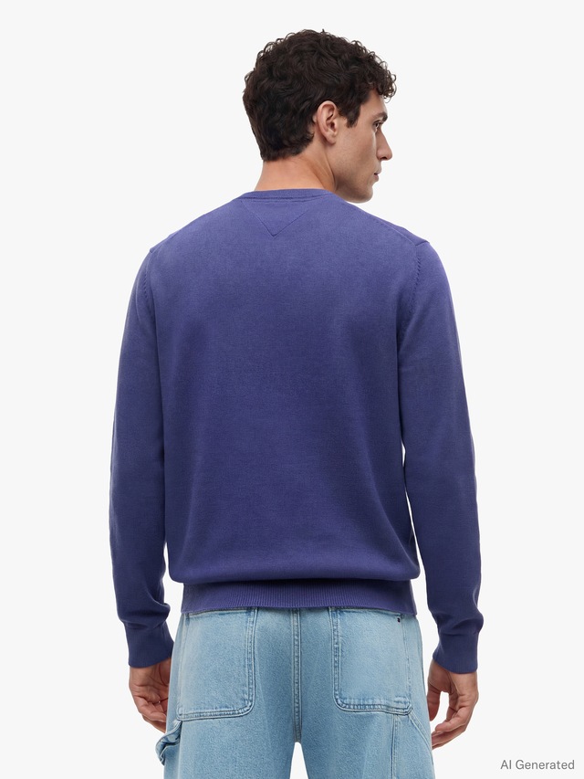 Tommy Jeans Strickpullover »TJM SLIM FIT LIGHT SWEATER« Slim fit mit Rundhalsausschnitt