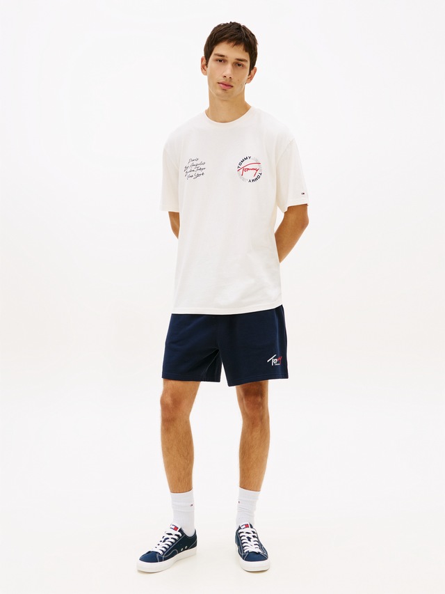Tommy Jeans T-Shirt »TJM RELAXED SIGN CIRCLE« mit Markenprint, Rundhals
