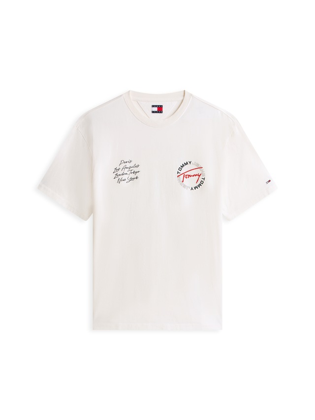 Tommy Jeans T-Shirt »TJM RELAXED SIGN CIRCLE« mit Markenprint, Rundhals