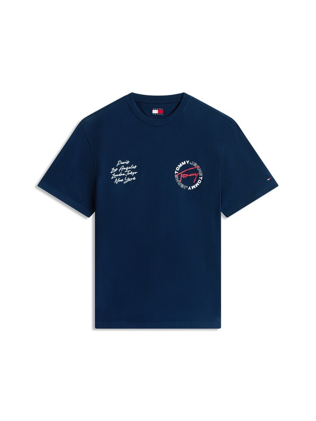 Tommy Jeans T-Shirt »TJM RELAXED SIGN CIRCLE« mit Markenprint, Rundhals