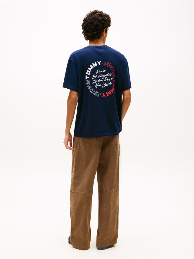 Tommy Jeans T-Shirt »TJM RELAXED SIGN CIRCLE« mit Markenprint, Rundhals