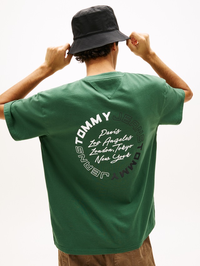 Tommy Jeans T-Shirt »TJM RELAXED SIGN CIRCLE« mit Markenprint, Rundhals