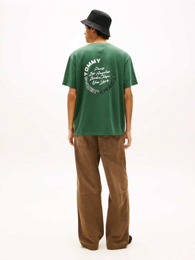 Tommy Jeans T-Shirt »TJM RELAXED SIGN CIRCLE« mit Markenprint, Rundhals