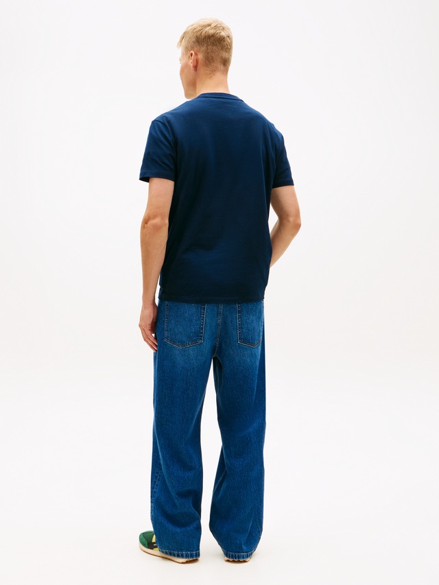 Tommy Jeans T-Shirt »TJM REGULAR FIT SIGNATURE STRIPE« mit Label-Print