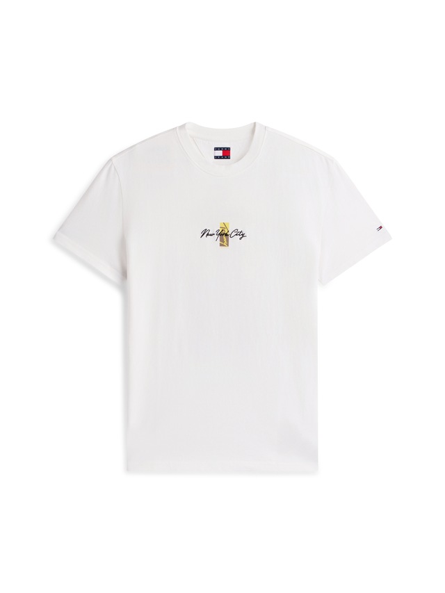 Tommy Jeans T-Shirt »TJM REGULAR SIGN BLOCK« Regular fit mit Rundhalsausschnitt