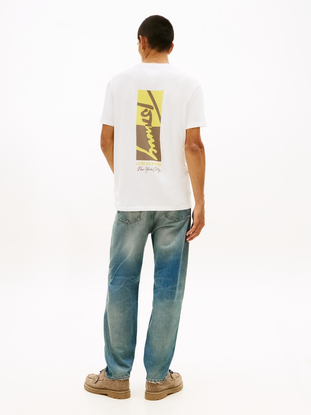 Tommy Jeans T-Shirt »TJM REGULAR SIGN BLOCK« Regular fit mit Rundhalsausschnitt
