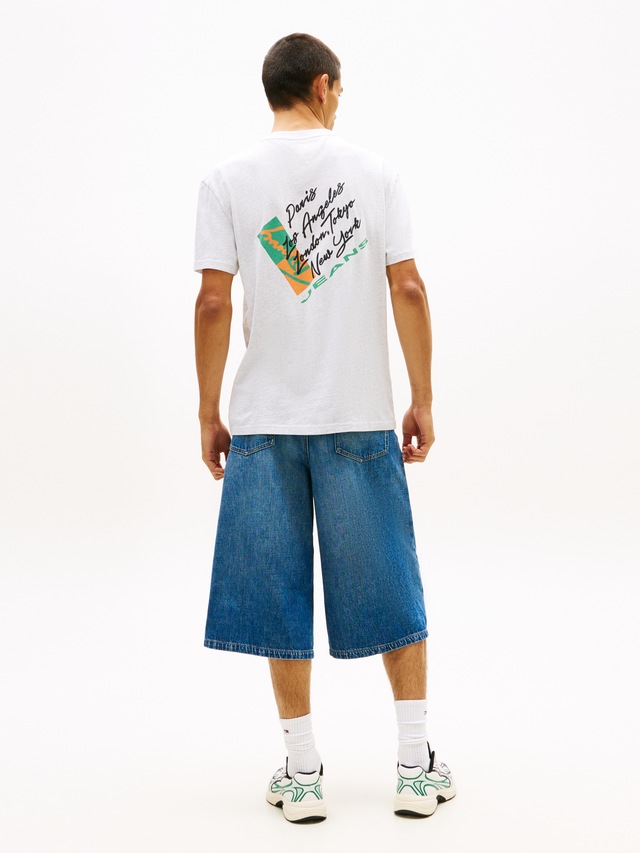 Tommy Jeans T-Shirt »TJM REGULAR FIT SIGN SHIFT« mit Label-Print, Baumwoll-Jersey