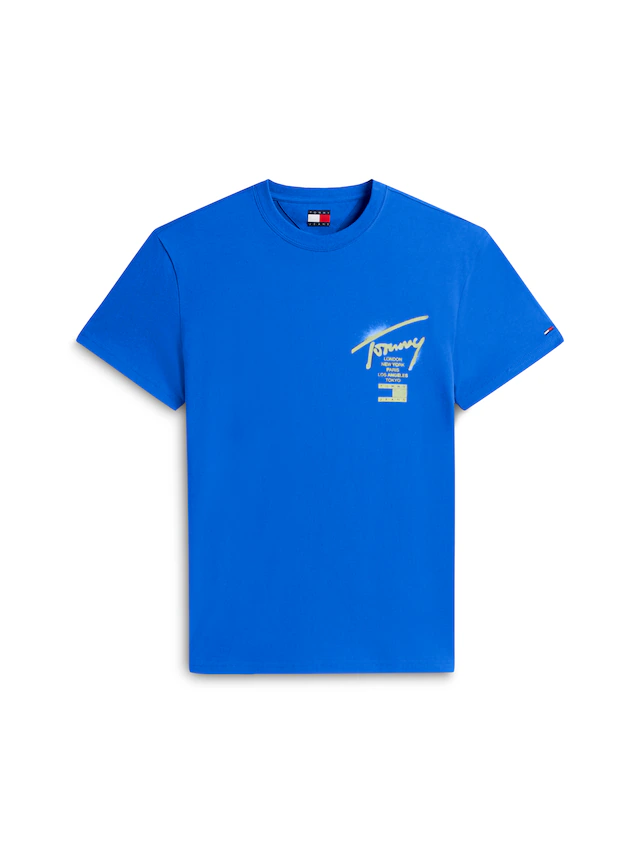 Tommy Jeans T-Shirt »TJM REGULAR CITY SIGN« Regular fit mit Markenprint