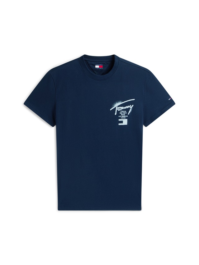 Tommy Jeans T-Shirt »TJM REGULAR CITY SIGN« Regular fit mit Markenprint
