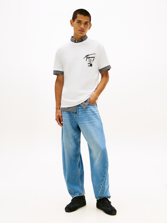 Tommy Jeans T-Shirt »TJM REGULAR CITY SIGN« Regular fit mit Markenprint