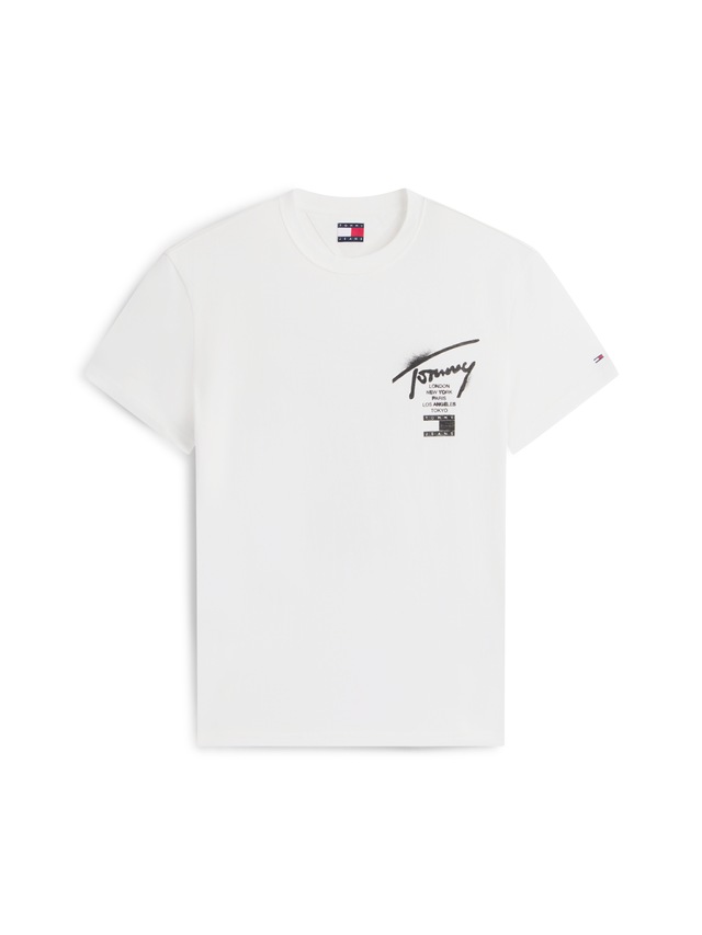 Tommy Jeans T-Shirt »TJM REGULAR CITY SIGN« Regular fit mit Markenprint