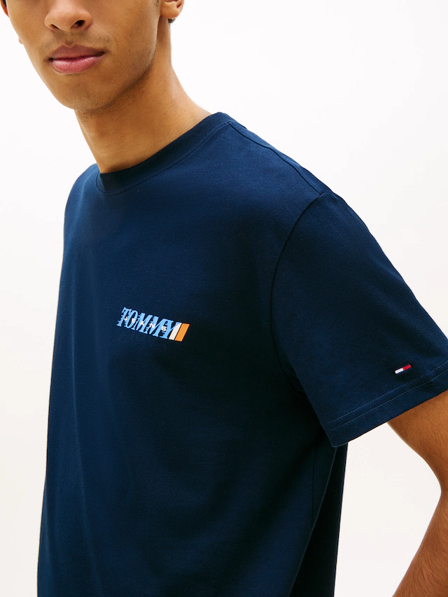 Tommy Jeans T-Shirt »REGULAR VINTAGE LA BACK« in regulärer Passform mit Markenprint