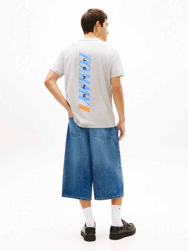 Tommy Jeans T-Shirt »REGULAR VINTAGE LA BACK« in regulärer Passform mit Markenprint