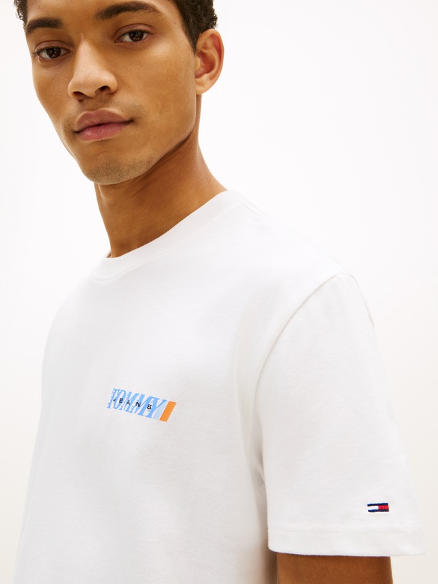 Tommy Jeans T-Shirt »REGULAR VINTAGE LA BACK« in regulärer Passform mit Markenprint