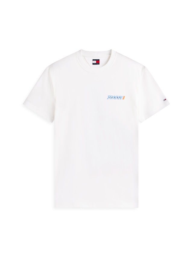 Tommy Jeans T-Shirt »REGULAR VINTAGE LA BACK« in regulärer Passform mit Markenprint
