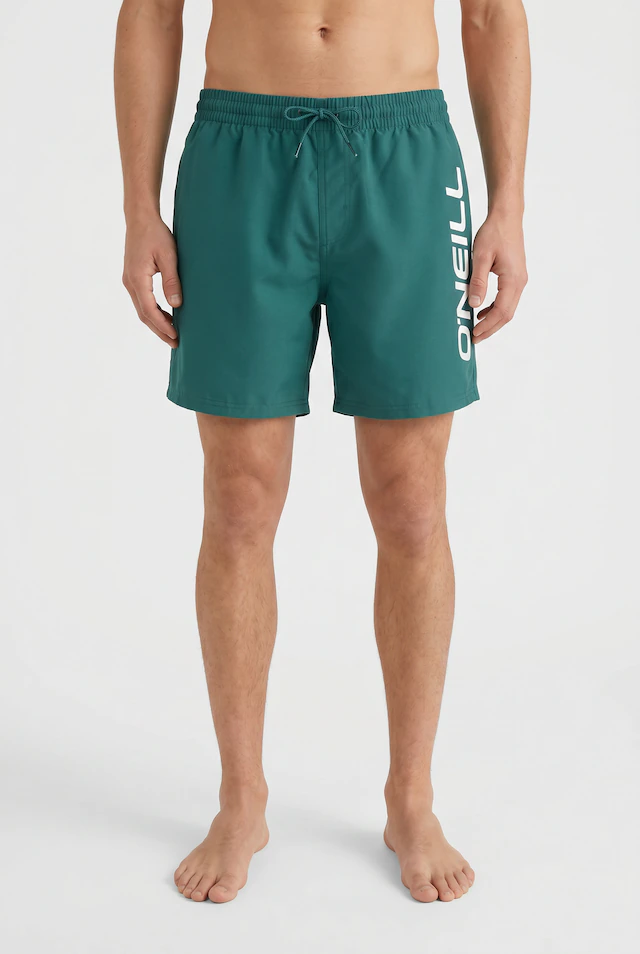 O'Neill Badeshorts »O'NEILL LOGO 16'' SWIMSHORTS« mit Seiten- und Gesäßtaschen