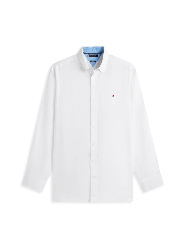 Tommy Hilfiger Big & Tall Langarmhemd »BT- LINEN« Große Größen Regular Fit Button-down-Leinenmix