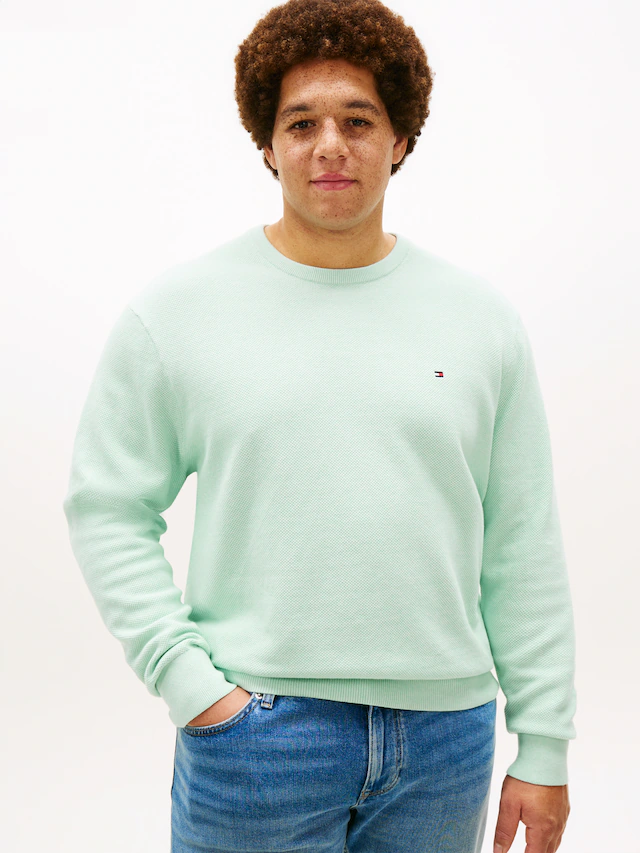 Tommy Hilfiger Big & Tall Rundhalspullover »ESSENTIAL STRUCTURE CREW NECK« Große Größen, regular fit
