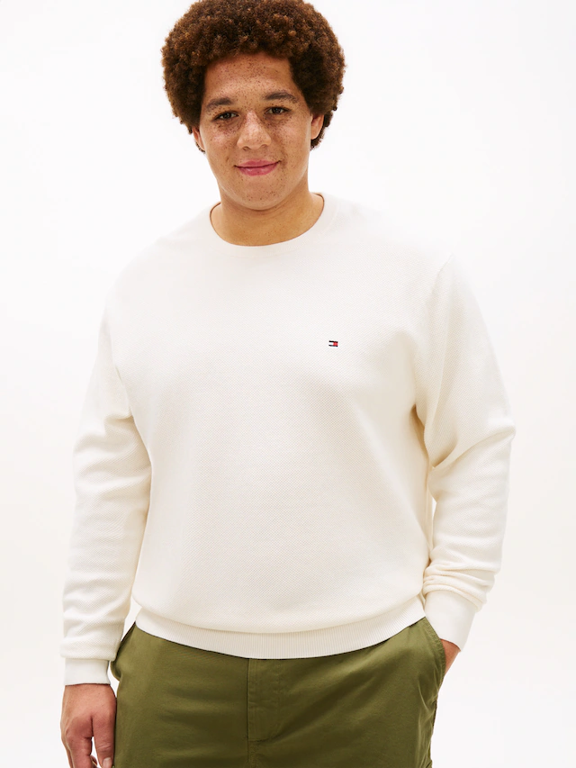 Tommy Hilfiger Big & Tall Rundhalspullover »ESSENTIAL STRUCTURE CREW NECK« Große Größen, regular fit