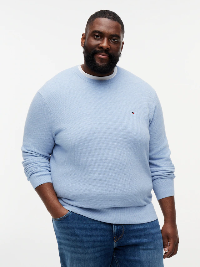 Tommy Hilfiger Big & Tall Rundhalspullover »ESSENTIAL STRUCTURE CREW NECK« Große Größen, regular fit