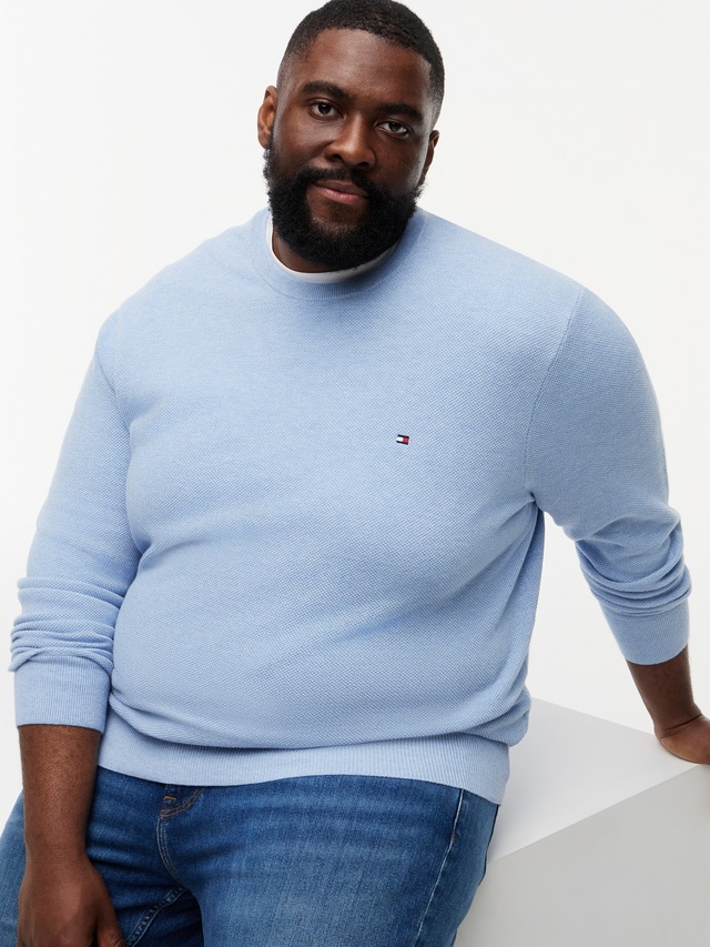 Tommy Hilfiger Big & Tall Rundhalspullover »ESSENTIAL STRUCTURE CREW NECK« Große Größen, regular fit