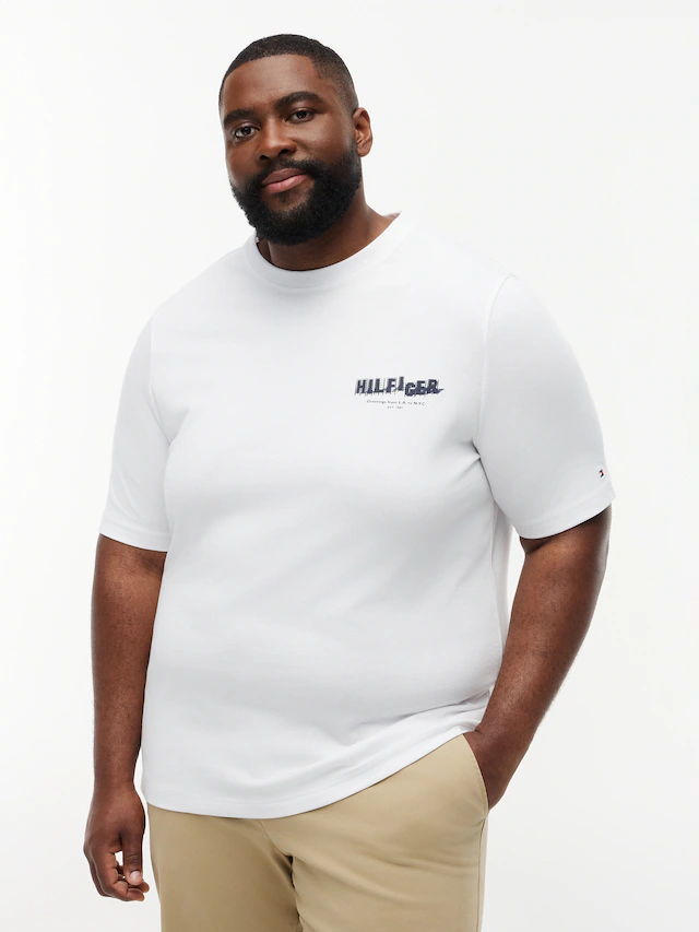 Tommy Hilfiger Big & Tall T-Shirt »BT-PHOTO PRINT HILFIGER« mit großem Rückenprint