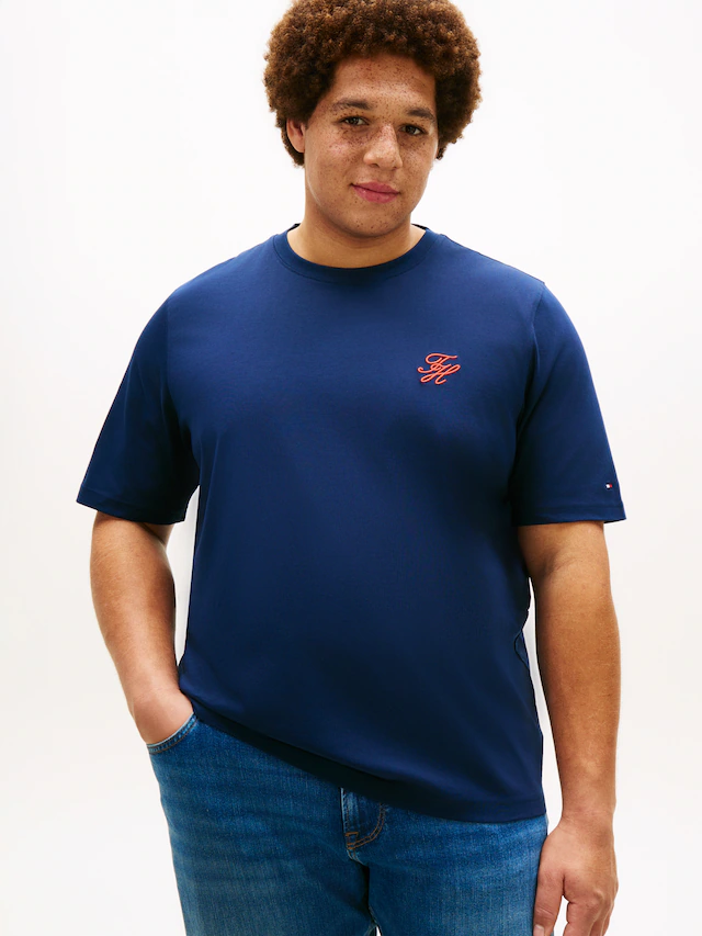 Tommy Hilfiger Big & Tall T-Shirt »BT-SCRIPT MONOGRAM SWIMSHOP« Große Größen, Jersey, Logo-Stickerei