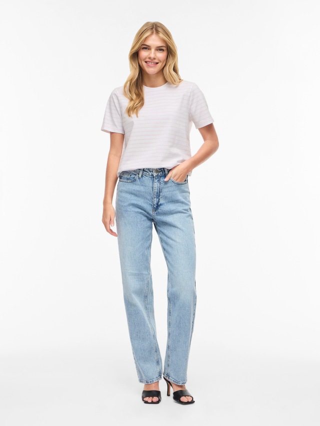 Vila Kurzarmshirt »VINORA S/S YD T-SHIRT - NOOS«