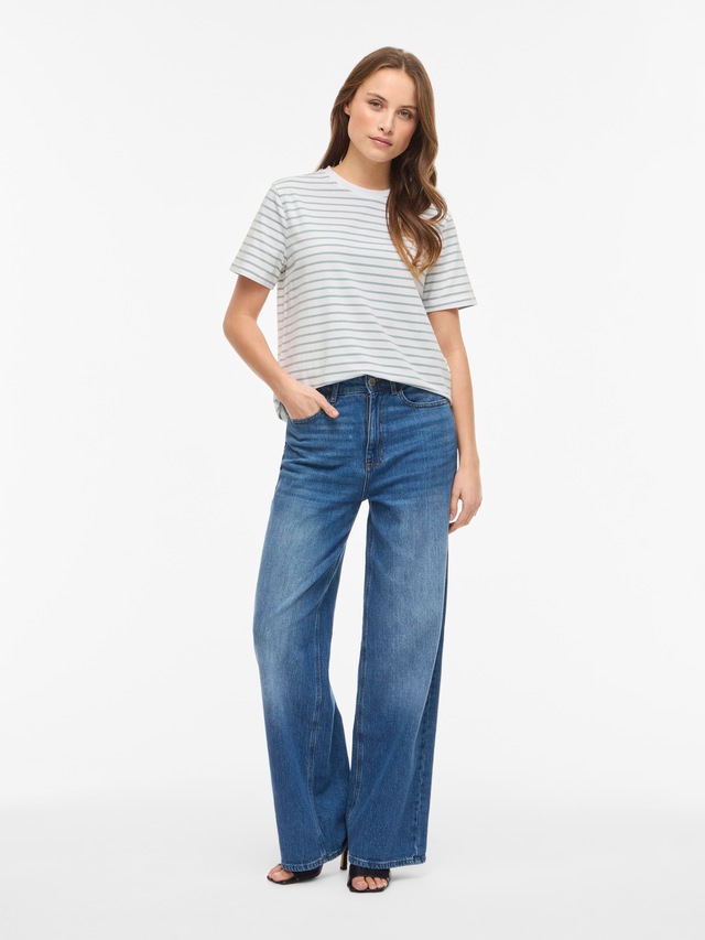 Vila Kurzarmshirt »VINORA S/S YD T-SHIRT - NOOS«