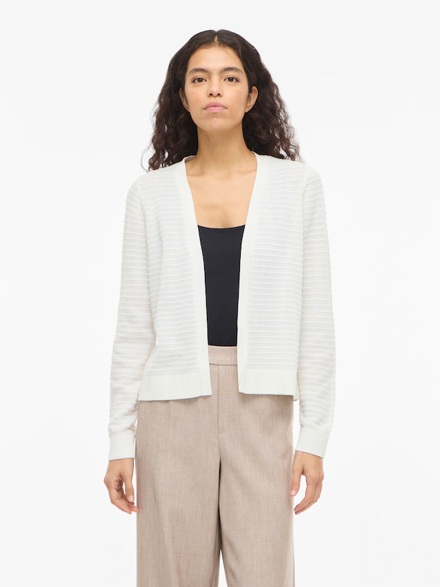 Vila Strickjacke »VILOLLO SHORT L/S KNIT CARDIGAN - NOOS«