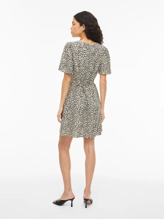 Vila Minikleid »VIGRACE V-NECK S/S SHORT DRESS - NOOS« Sommerkleid,