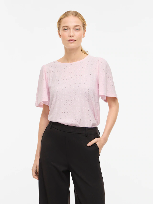 Vila Rundhalsshirt »VIBELLI O-NECK S/S TOP - NOOS«